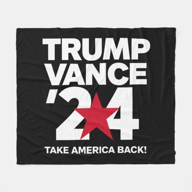 Cobertor De Velo Trump Vance 2024 Votação Trump 2024 Eleições (Frente (Horizontal))