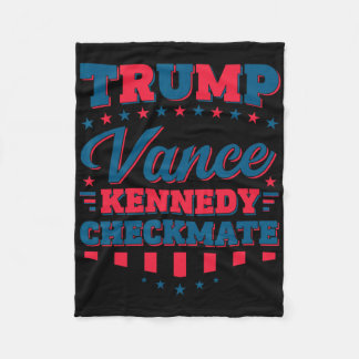 Cobertor De Velo Trump Vance Kennedy Xeque-Mate Eleição 2025 Republ