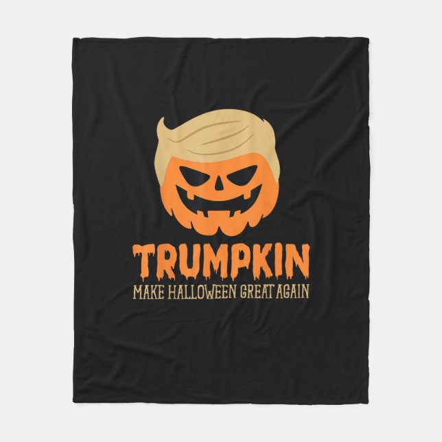 Cobertor De Velo Trumpkin Faz Excelente De Halloween De Novo Jack O (Frente)