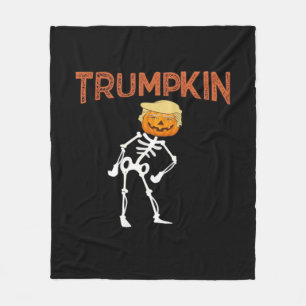 Cobertor De Velo Trumpkin Halloween Engraçado Clássico