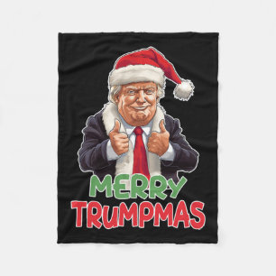 Cobertor De Velo Trumpmas - Papai Noel Donald Trump