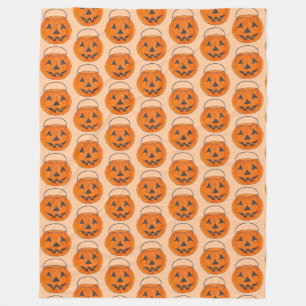 Cobertor De Velo Truque de Halloween ou Impressão de Abóbora de Lar