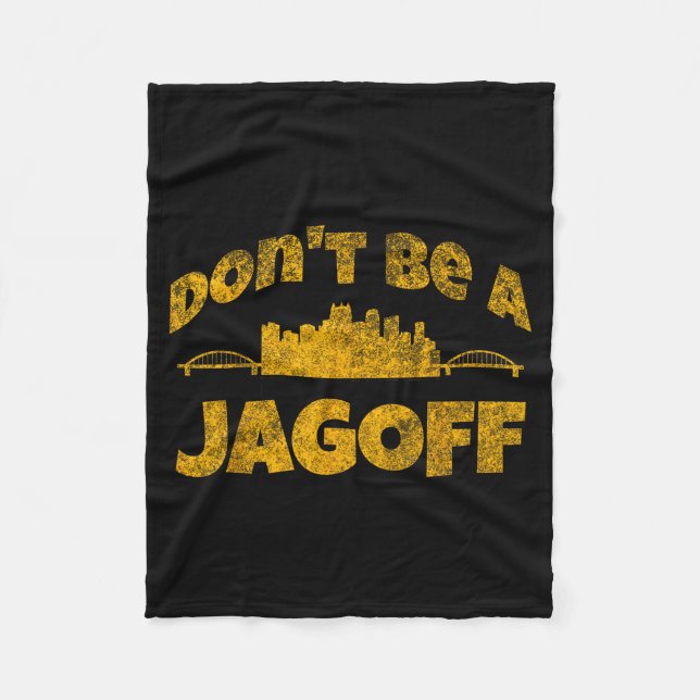 Cobertor De Velo Ttsburgh Jagoff Yinz Funny Yinzer Steel City 412 H (Frente)