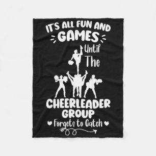 Cobertor De Velo Tudo é Diversão e Jogos Cheerleading Cheerleader _