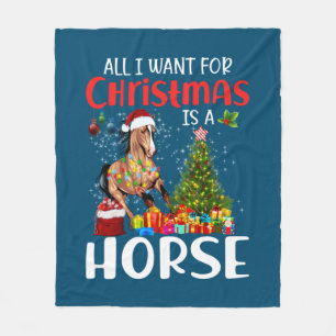 Cobertor De Velo Tudo O Que Quero Para O Natal É Um Cavalo Engraçad