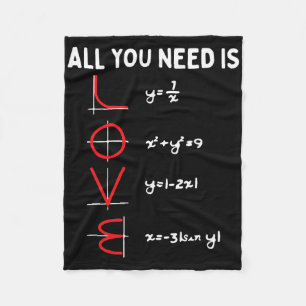 Cobertor De Velo Tudo o que Você Precisa É Amor Matemática Dia dos