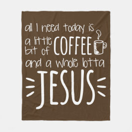 Cobertor De Velo Tudo que eu preciso é hoje um pouco do café