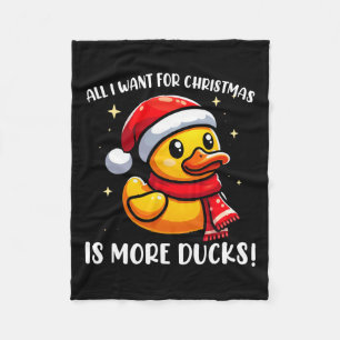 Cobertor De Velo Tudo Que Eu Quero Para O Natal É Mais Patos - Rubb