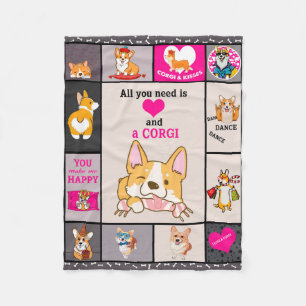 Cobertor De Velo Tudo Que Você Precisa É Corgi Blanket