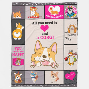 Cobertor De Velo Tudo Que Você Precisa É Corgi Blanket