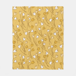 Cobertor De Velo Tulip Garden Fleece Blanket