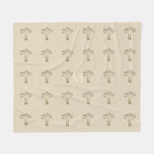 Cobertor De Velo Tulipas Personalizadas
