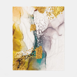 Cobertor De Velo Tumura do Pastel: ouro espirra arte.