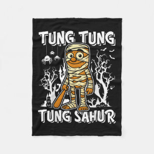 Cobertor De Velo Tung Tung Tung Sahur Halloween Múmia Cérebro Itali