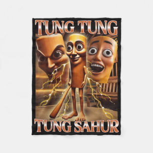 Cobertor De Velo Tung Tung Tung Sahur Itália Brainrot Memória