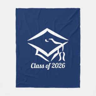 Cobertor De Velo Turma de Graduação de 20?? BLUCLWHT Personalizar A