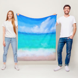 Cobertor De Velo Turquesa Azul, Azul, Azul, Cor Branca