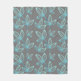 Cobertor De Velo Turquesa Elegante Moderna