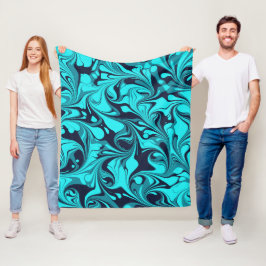 Cobertor De Velo Turquoise Marble