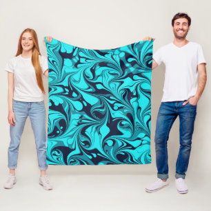 Cobertor De Velo Turquoise Marble