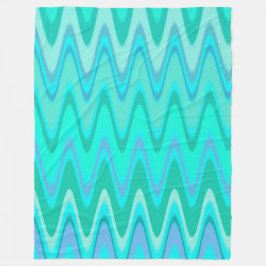 Cobertor De Velo Turquoise Waves