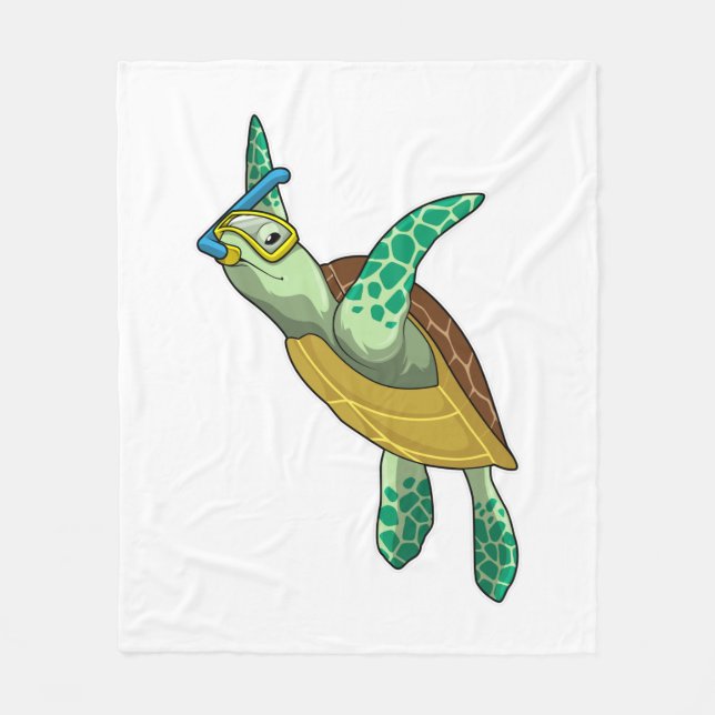 Cobertor De Velo Turtle at Diving with Snorkel (Frente)