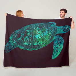 Cobertor De Velo Turtle Fleece Blanket