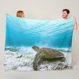Cobertor De Velo Turtle Fleece Blanket