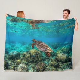 Cobertor De Velo Turtle Fleece Blanket