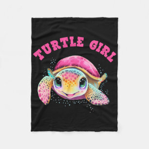 Cobertor De Velo Turtle Girl Day Favorece o Dia da Terra