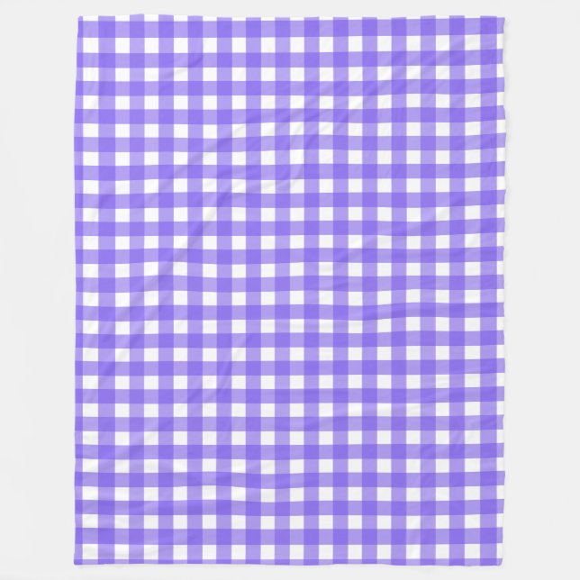 Cobertor De Velo Turwinkle e gingham branco (Frente)