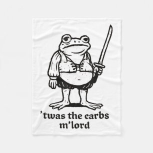 Cobertor De Velo Twas The Carbs Mlord Engraçado Memória Medieval Do