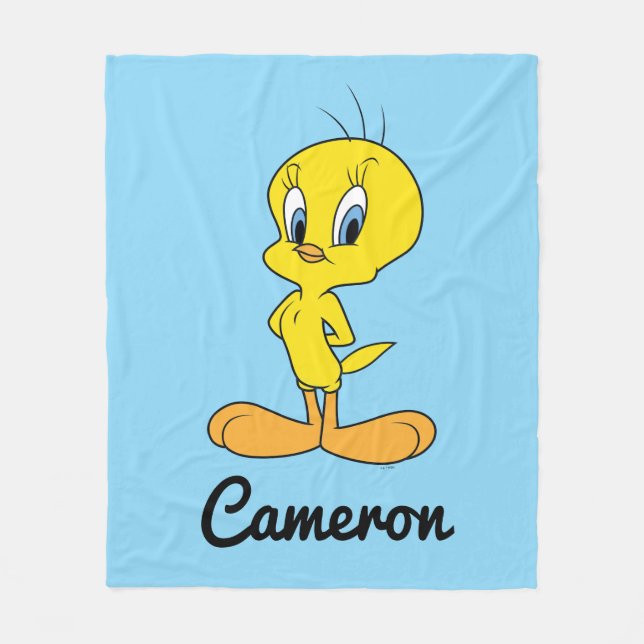 Cobertor De Velo TWEETY™ | Clever Bird Personalized (Frente)