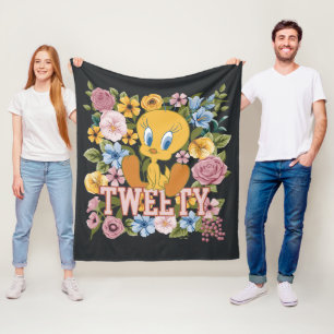 Cobertor De Velo TWEETY™ Gráfico de Bordado Floral