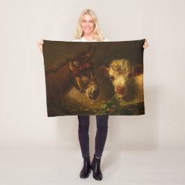 Cobertor De Velo Two Friends (Donkey and Lamb) (Farm Animals)