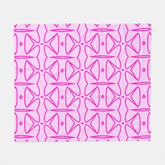 Cobertor De Velo Two Toned Pink Pattern Fleece Blanket