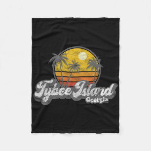 Cobertor De Velo Tybee Island Ga Retro 70's Vintage Surfer Gift
