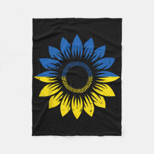 Cobertor De Velo Ucrânia Azul Amarelo Girassol Orgulho Ucraniano Ho