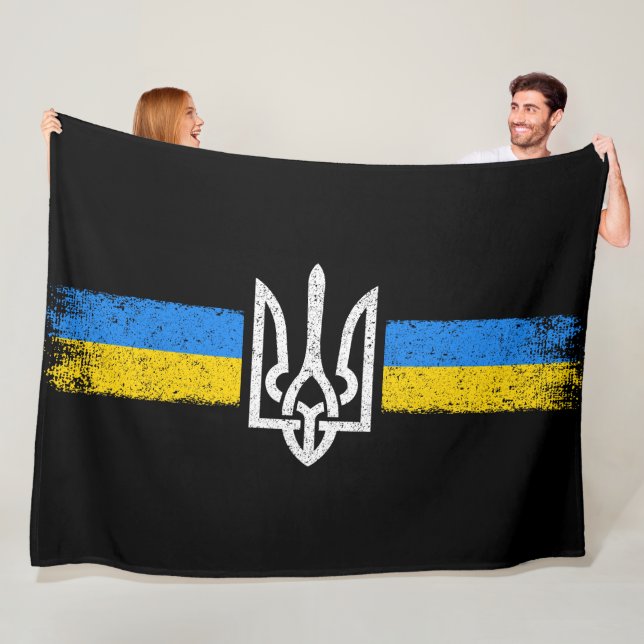 Cobertor De Velo Ucrânia Trident - Símbolo de Bandeira da Ucrânia (In Situ)