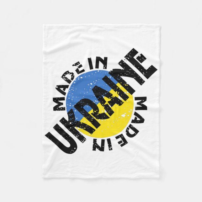 Cobertor De Velo Ukraine Made - Ukraine Strong  (Frente)