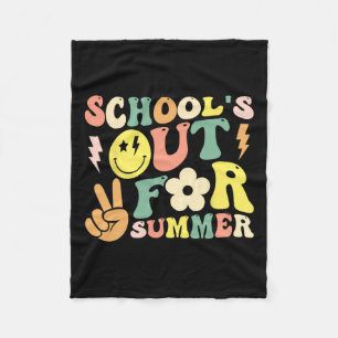 Cobertor De Velo Último Dia De Escolas De Groovy No Verão T