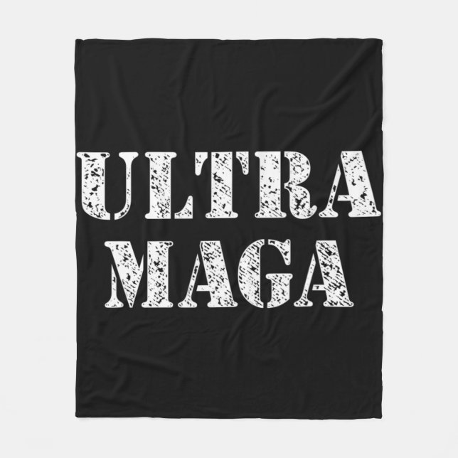Cobertor De Velo ULTRA MAGA Agenda Patriótica Americana (Frente)