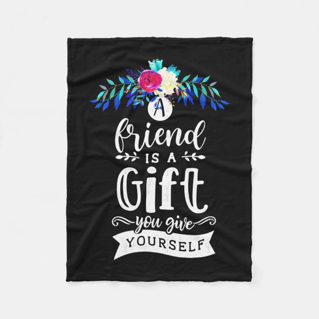 Cobertor De Velo Um Amigo É Um Presente (Frente)