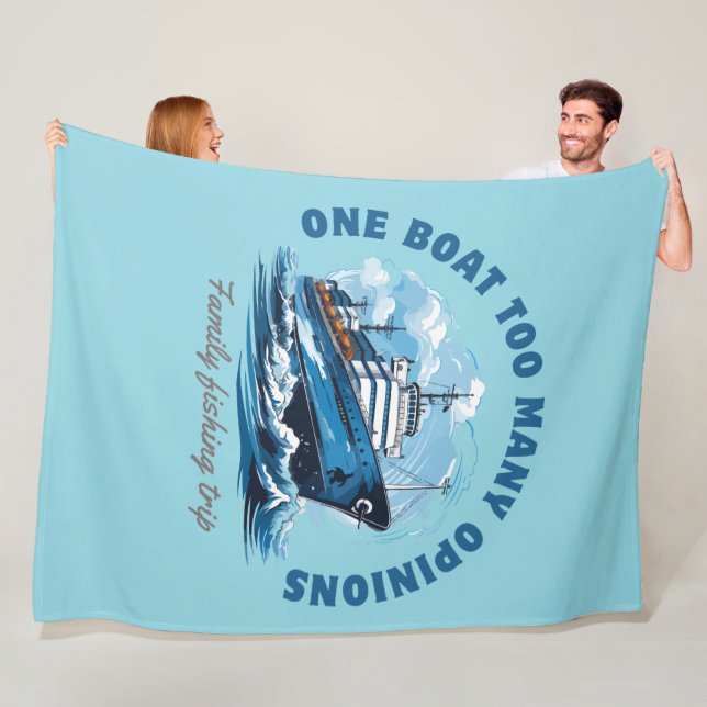 Cobertor De Velo Um barco demasiadas opiniões, viagem de pesca fami (In Situ)