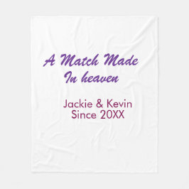 Cobertor De Velo Um casamento feito no céu roxo malva desde ano nom