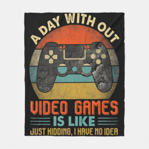 Cobertor De Velo Um Dia Sem Videos games É Como Vídeo Jogador Diver