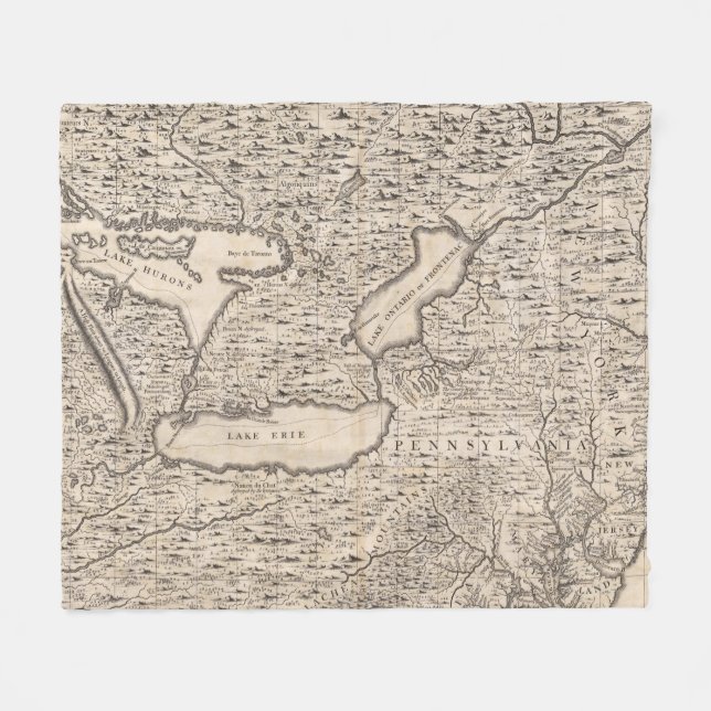 Cobertor De Velo Um mapa do Império Britânico na folha 6 de América (Frente (Horizontal))