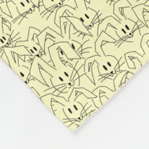 Um monte de Bunnies em amarelo - padrão sem costur