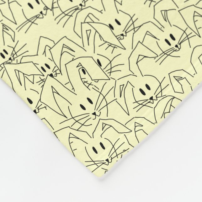 Cobertor De Velo Um monte de Bunnies em amarelo - padrão sem costur (Quina)