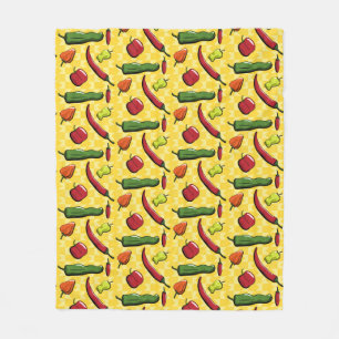 Cobertor De Velo Um Mundo de Peppers Fleece Blanket